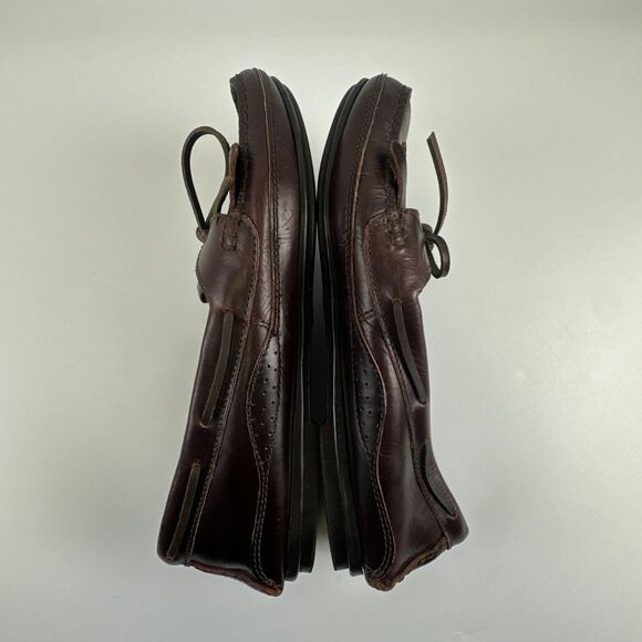 Johnston And Murphy Driving Moccasins Brown Leather Kiltie Fringe Slip On Men 10 main image 11
